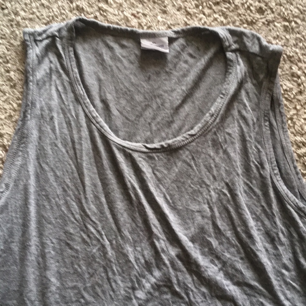 Grey lost fit tank top